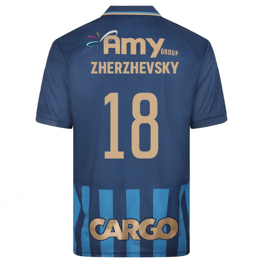 Danxen Mulher Camisola Roy Zherzhevsky #18 Azul Marinho Alternativa 2025/26 Camisa Brasil