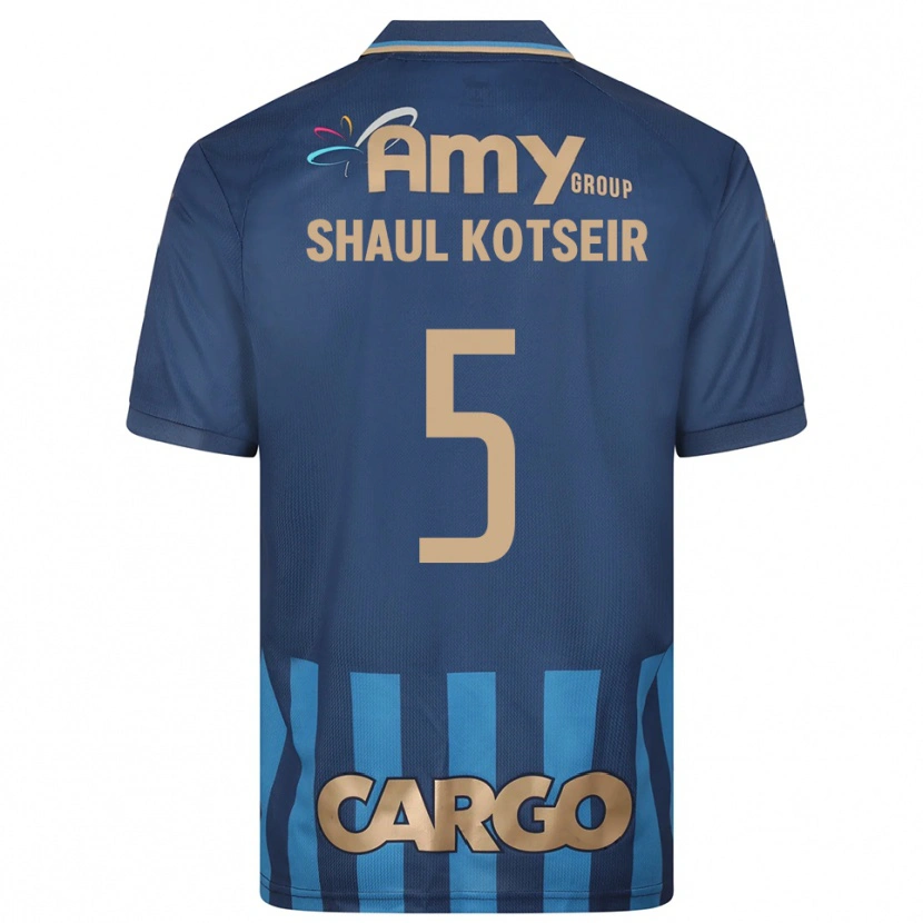 Danxen Mulher Camisola Yonathan Shaul Kotseir #5 Azul Marinho Alternativa 2025/26 Camisa Brasil