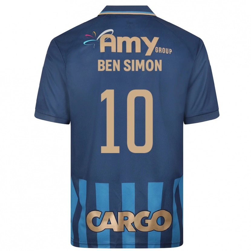 Danxen Mulher Camisola Ilay Ben Simon #10 Azul Marinho Alternativa 2025/26 Camisa Brasil