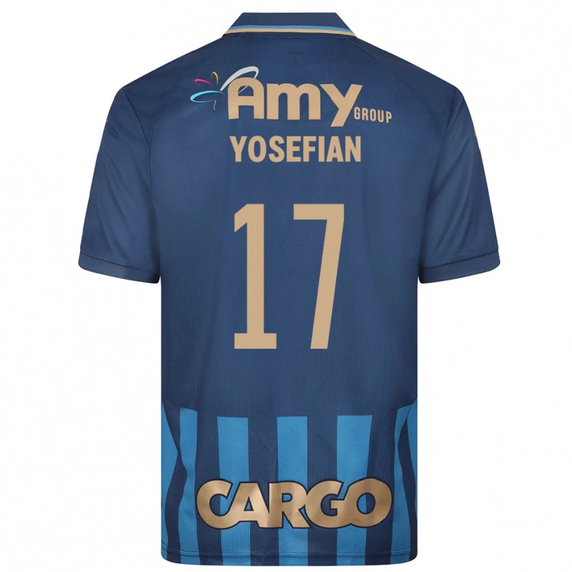Danxen Mulher Camisola Harel Yosefian #17 Azul Marinho Alternativa 2025/26 Camisa Brasil