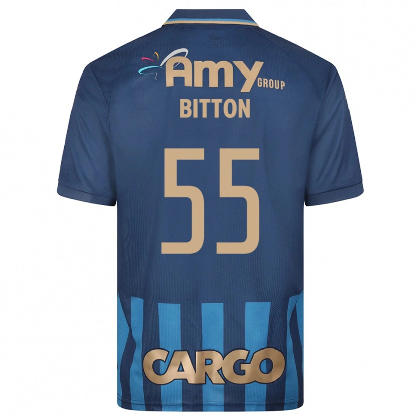 Danxen Mulher Camisola Nir Bitton #55 Azul Marinho Alternativa 2025/26 Camisa Brasil