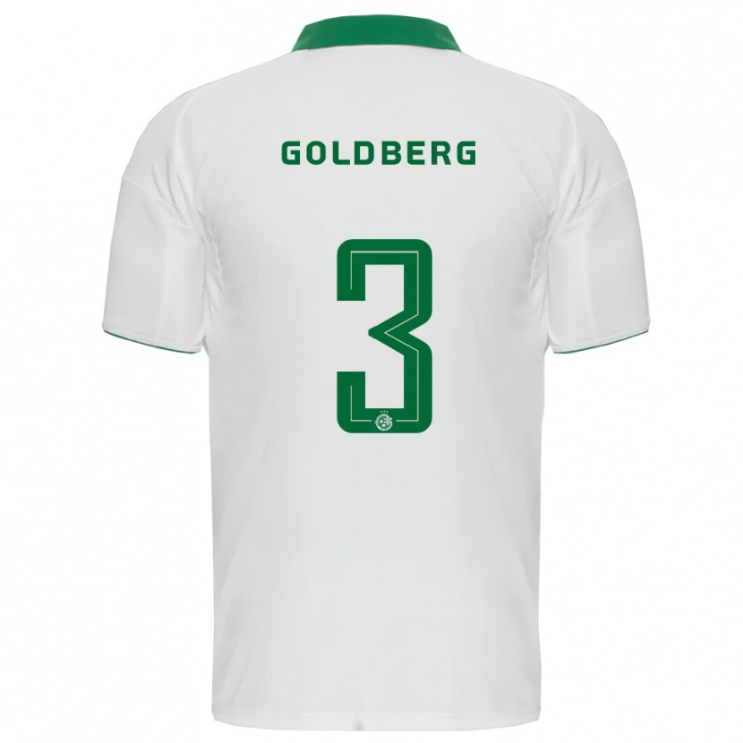 Danxen Mulher Camisola Shon Goldberg #3 Branco Verde Alternativa 2025/26 Camisa Brasil