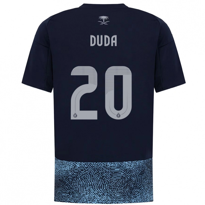 Danxen Mulher Camisola Duda Francelino #20 Marinho Azul Celeste Alternativa 2025/26 Camisa Brasil