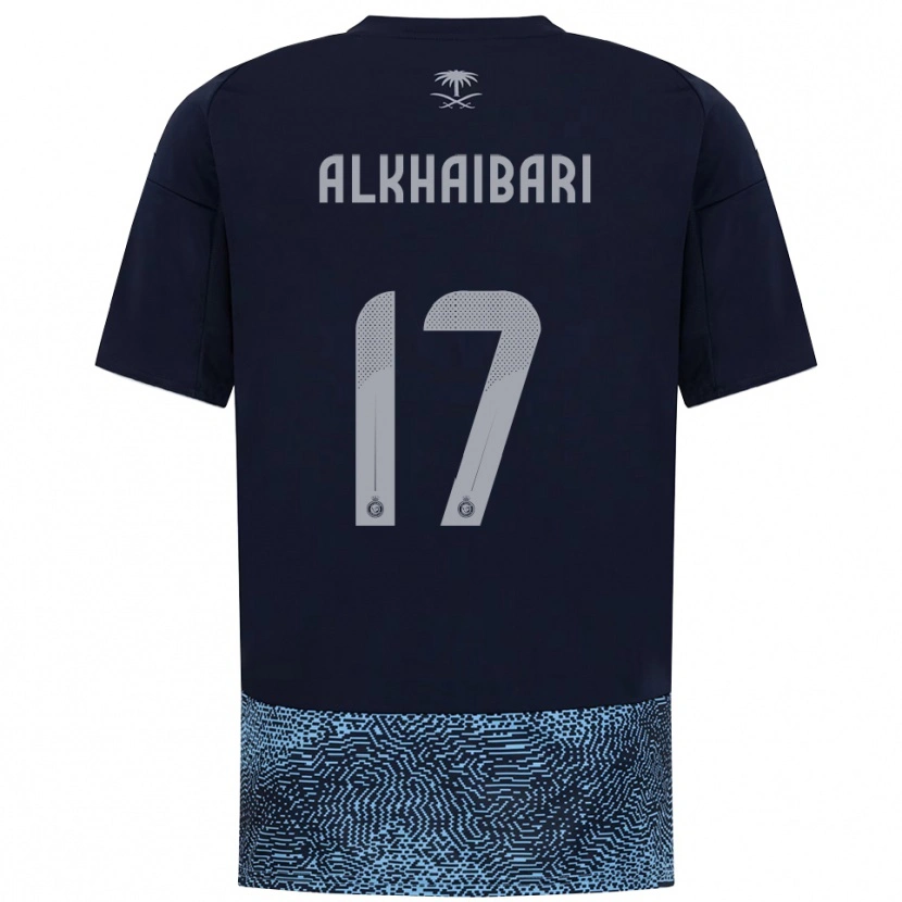 Danxen Mulher Camisola Abdullah Al-Khaibari #17 Marinho Azul Celeste Alternativa 2025/26 Camisa Brasil