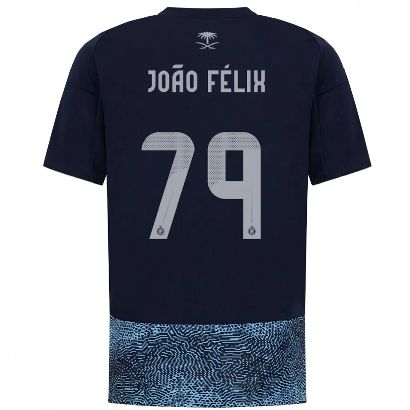 Danxen Mulher Camisola João Félix #79 Marinho Azul Celeste Alternativa 2025/26 Camisa Brasil