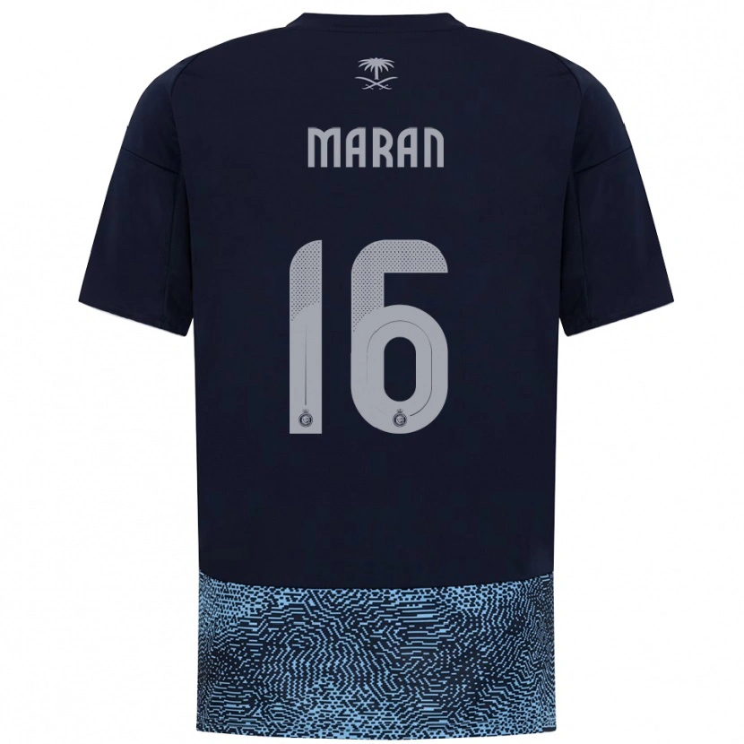 Danxen Mulher Camisola Mohammed Marran #16 Marinho Azul Celeste Alternativa 2025/26 Camisa Brasil