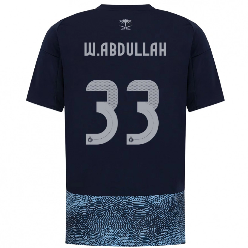 Danxen Mulher Camisola Waleed Abdullah #33 Marinho Azul Celeste Alternativa 2025/26 Camisa Brasil
