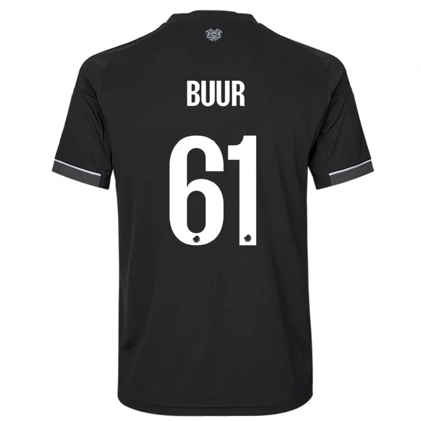 Danxen Mulher Camisola Oscar Buur #61 Preto Branco Alternativa 2025/26 Camisa Brasil