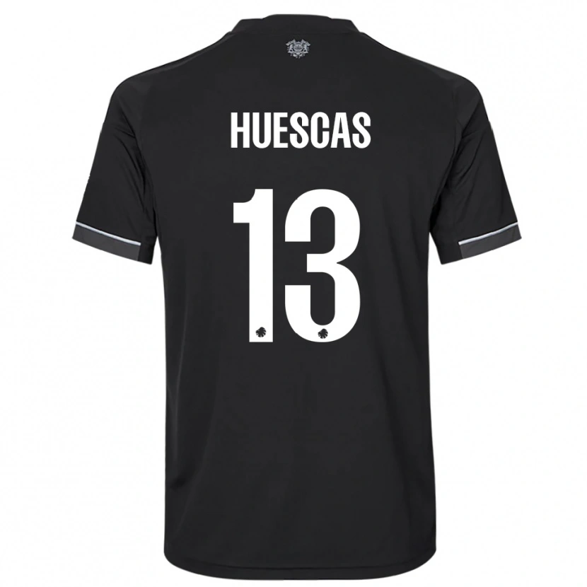 Danxen Mulher Camisola Rodrigo Huescas #13 Preto Branco Alternativa 2025/26 Camisa Brasil