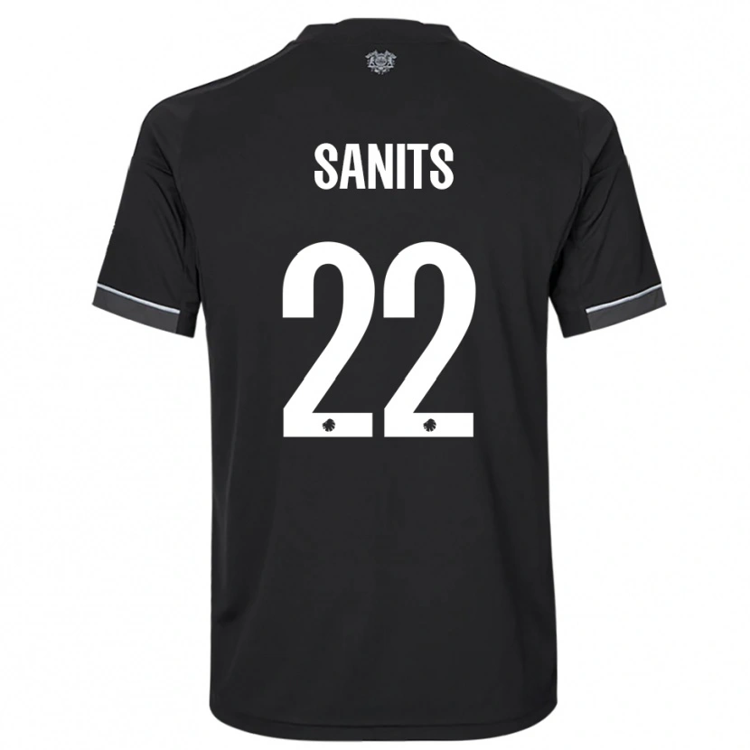 Danxen Mulher Camisola Dimitri Sanits #22 Preto Branco Alternativa 2025/26 Camisa Brasil