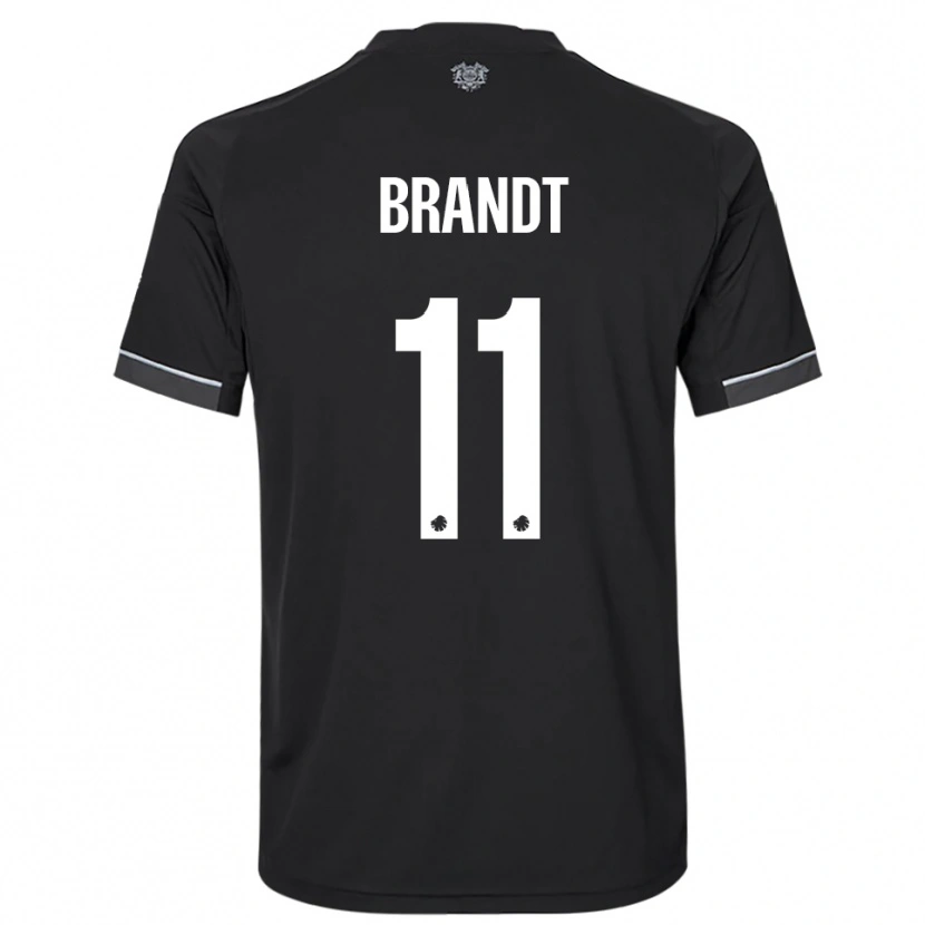 Danxen Mulher Camisola Emma Brandt #11 Preto Branco Alternativa 2025/26 Camisa Brasil
