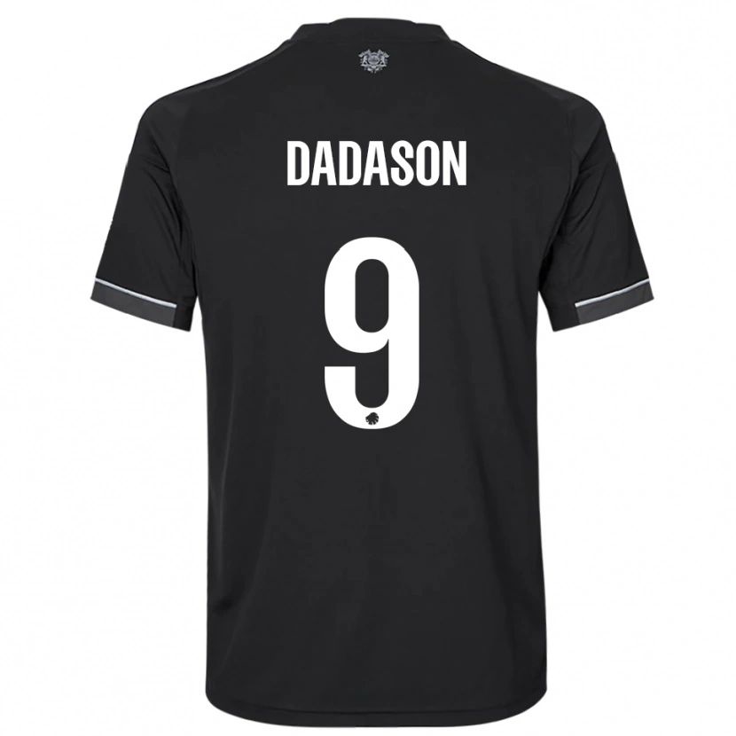Danxen Mulher Camisola Viktor Dadason #9 Preto Branco Alternativa 2025/26 Camisa Brasil