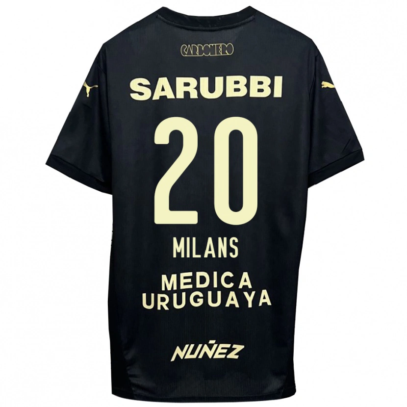 Danxen Mulher Camisola Pedro Milans #20 Preto Dourado Alternativa 2025/26 Camisa Brasil