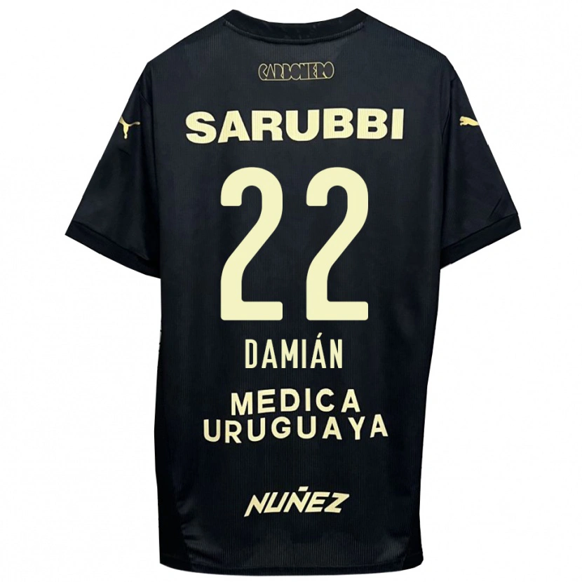 Danxen Mulher Camisola Damián Suárez #22 Preto Dourado Alternativa 2025/26 Camisa Brasil