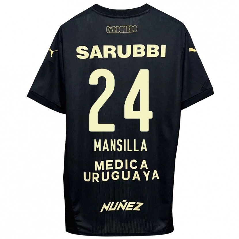 Danxen Mulher Camisola Brian Mansilla #24 Preto Dourado Alternativa 2025/26 Camisa Brasil