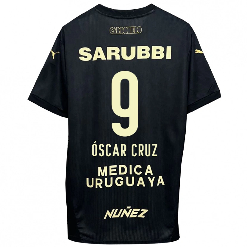 Danxen Mulher Camisola Óscar Cruz #9 Preto Dourado Alternativa 2025/26 Camisa Brasil