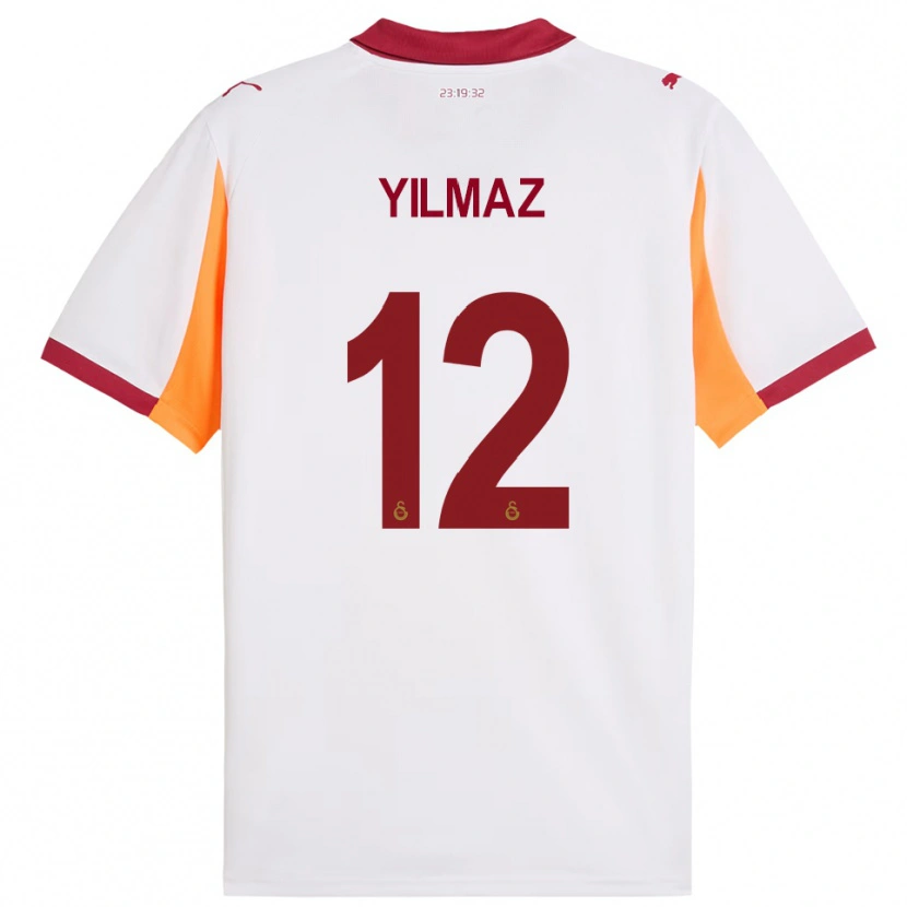 Danxen Mulher Camisola Arda Yılmaz #12 Branco Vermelho Alternativa 2025/26 Camisa Brasil