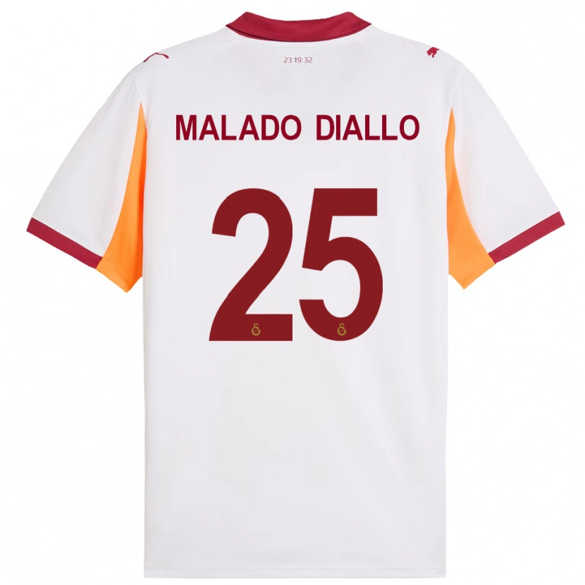 Danxen Mulher Camisola Hapsatou Malado Diallo #25 Branco Vermelho Alternativa 2025/26 Camisa Brasil