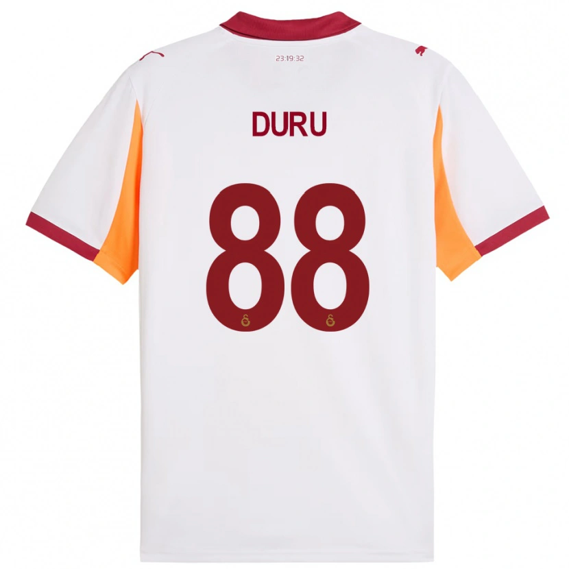 Danxen Mulher Camisola Mustafa Duru #88 Branco Vermelho Alternativa 2025/26 Camisa Brasil