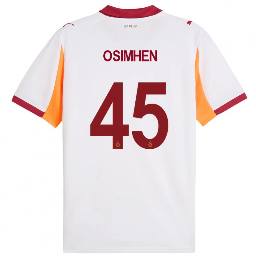 Danxen Mulher Camisola Victor Osimhen #45 Branco Vermelho Alternativa 2025/26 Camisa Brasil