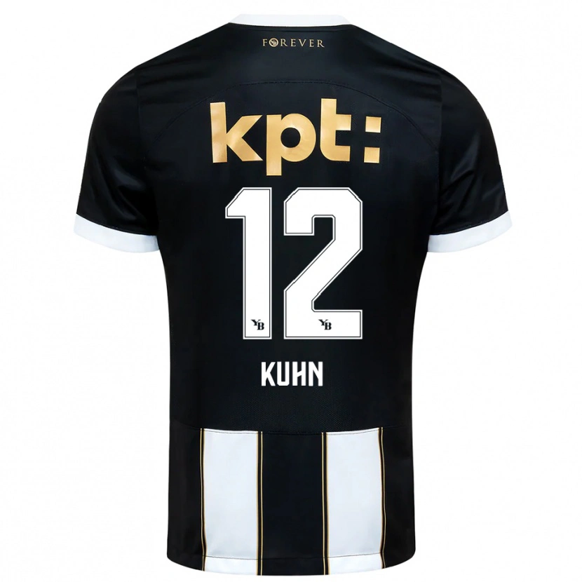 Danxen Mulher Camisola Athena Kühn #12 Preto Branco Alternativa 2025/26 Camisa Brasil