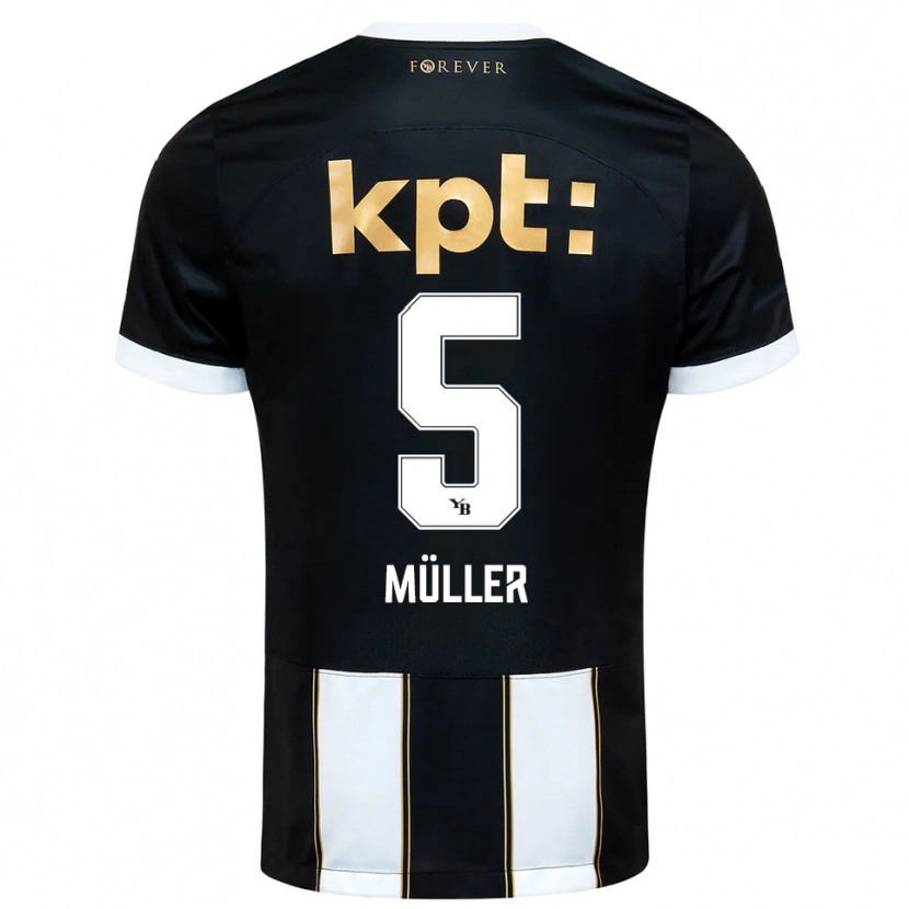Danxen Mulher Camisola Loy Müller #5 Preto Branco Alternativa 2025/26 Camisa Brasil