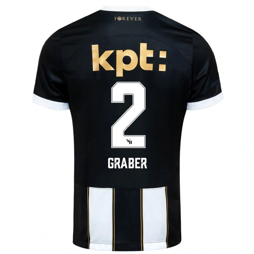Danxen Mulher Camisola Simon Graber #2 Preto Branco Alternativa 2025/26 Camisa Brasil