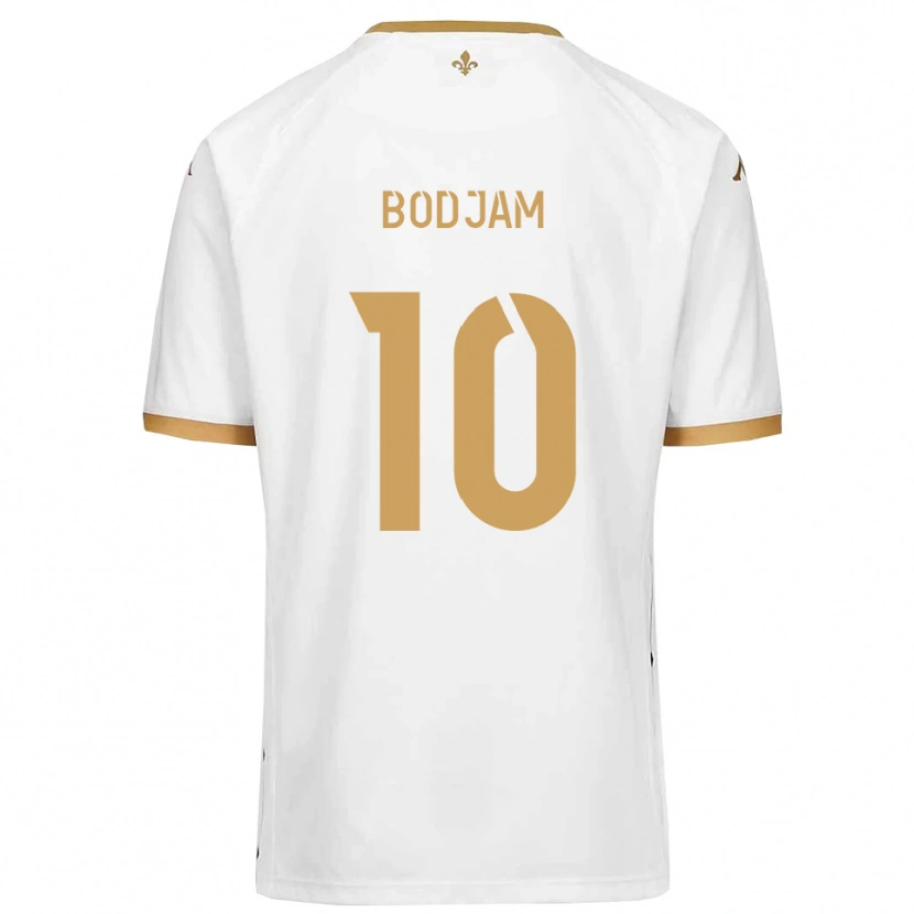 Danxen Mulher Camisola Dabana Bodjam #10 Branco Dourado Alternativa 2025/26 Camisa Brasil