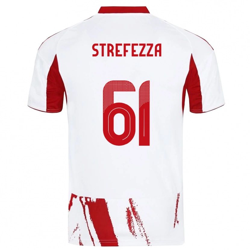 Danxen Mulher Camisola Gabriel Strefezza #61 Branco Vermelho Alternativa 2025/26 Camisa Brasil