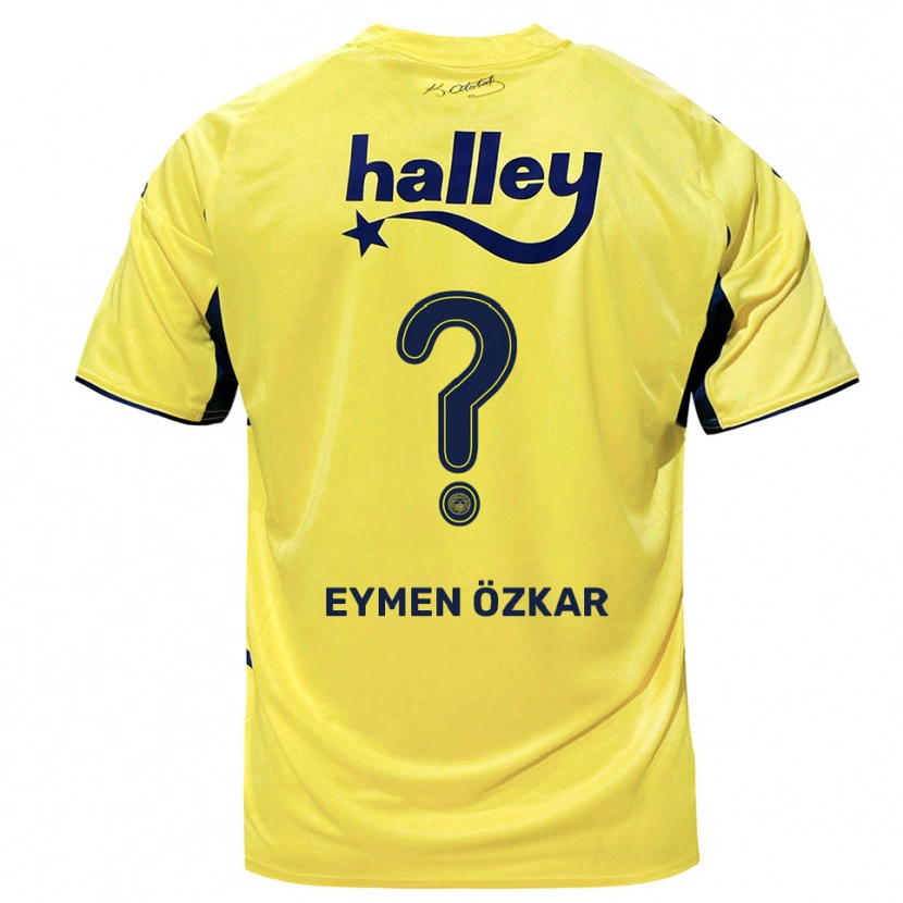 Danxen Mulher Camisola Ali Eymen Özkar #0 Amarelo Marinho Alternativa 2025/26 Camisa Brasil