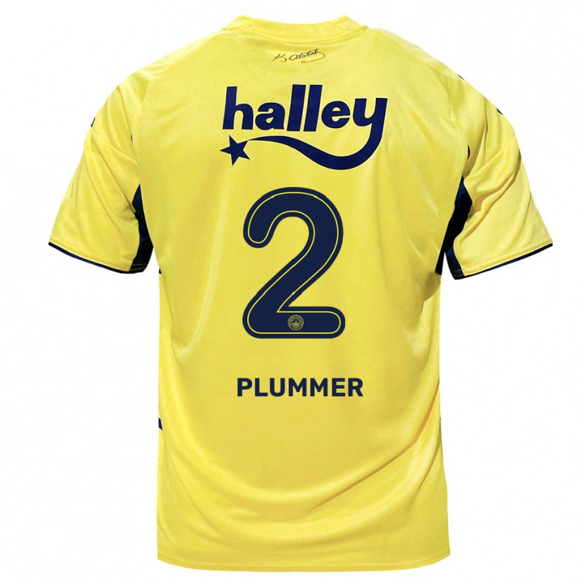 Danxen Mulher Camisola Konya Plummer #2 Amarelo Marinho Alternativa 2025/26 Camisa Brasil