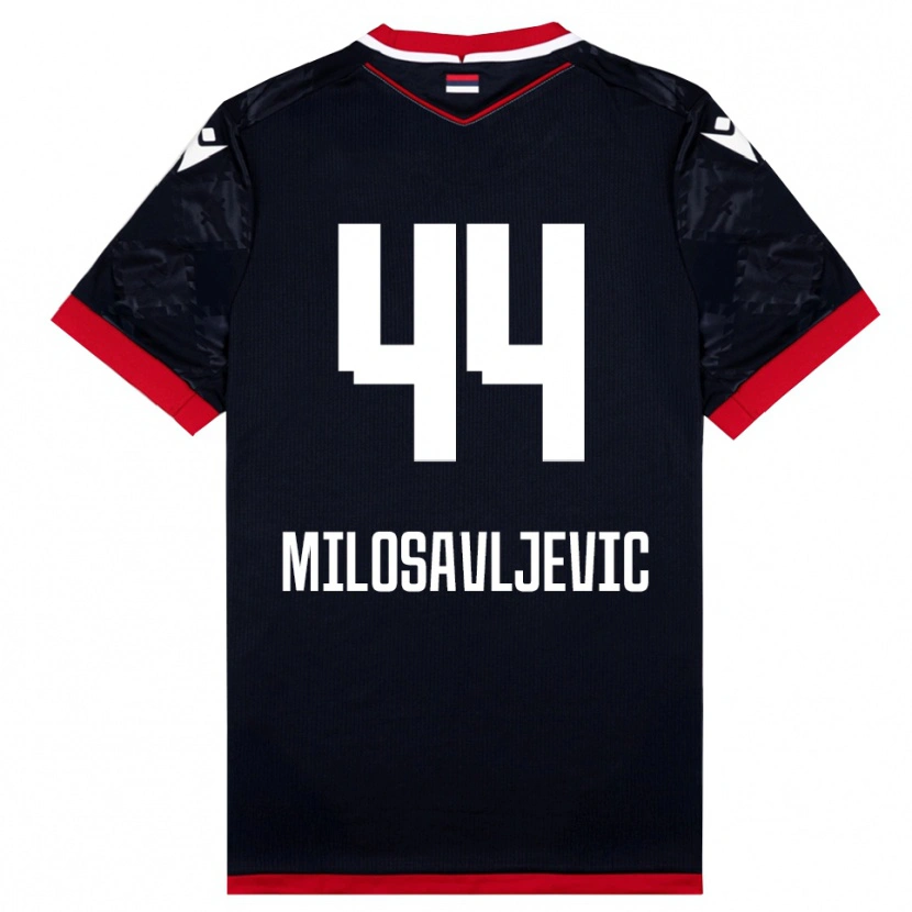 Danxen Mulher Camisola Veljko Milosavljevic #44 Preto Vermelho Alternativa 2025/26 Camisa Brasil