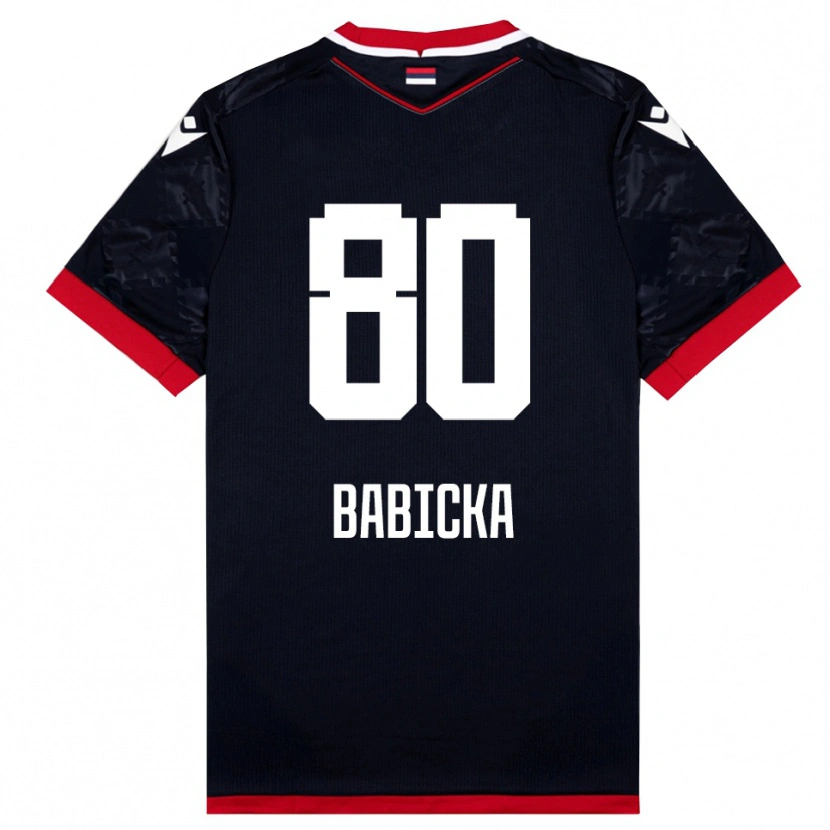 Danxen Mulher Camisola Shavy Babicka #80 Preto Vermelho Alternativa 2025/26 Camisa Brasil