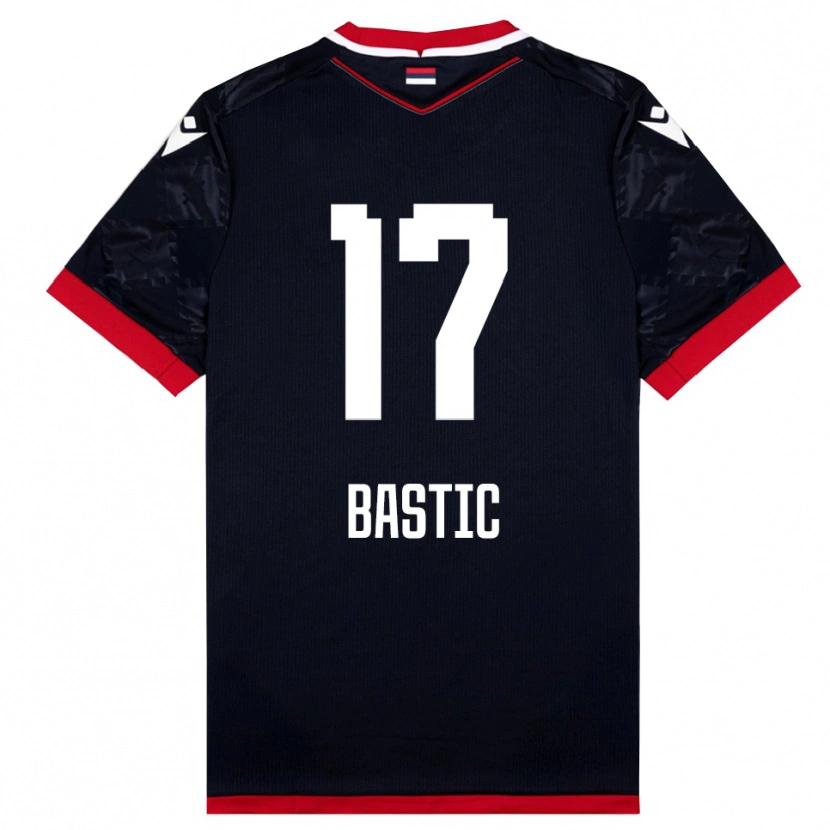 Danxen Mulher Camisola Aleksa Bastic #17 Preto Vermelho Alternativa 2025/26 Camisa Brasil