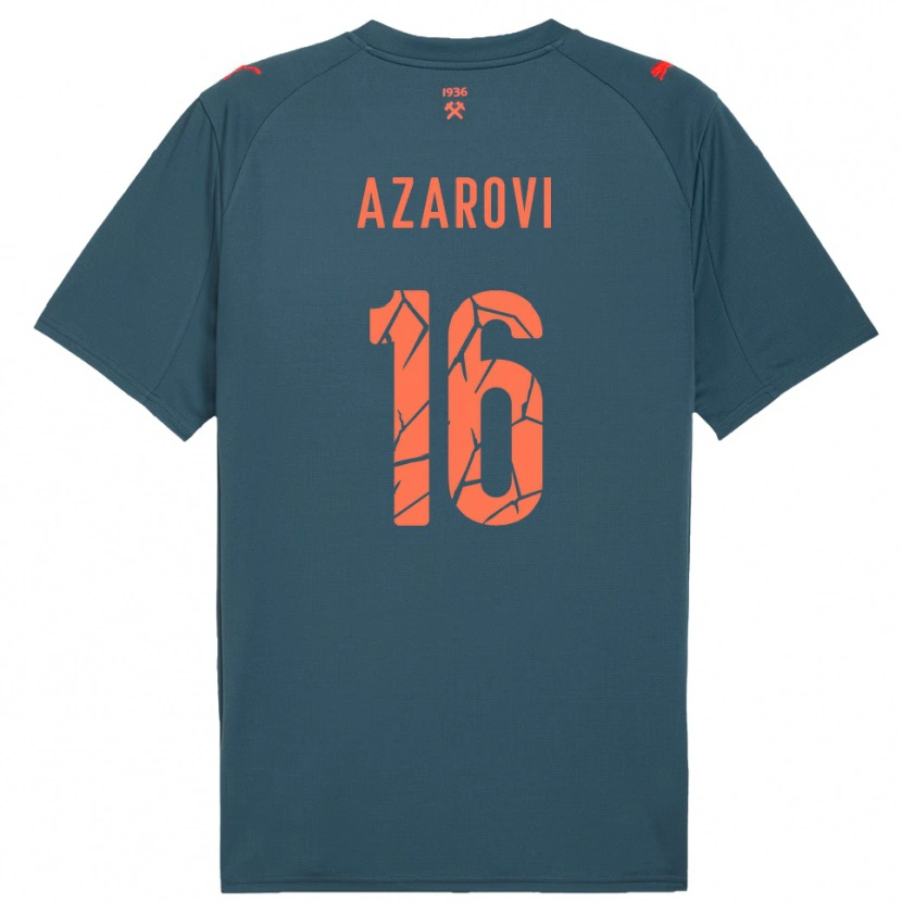 Danxen Mulher Camisola Irakli Azarovi #16 Marinho Vermelho Alternativa 2025/26 Camisa Brasil
