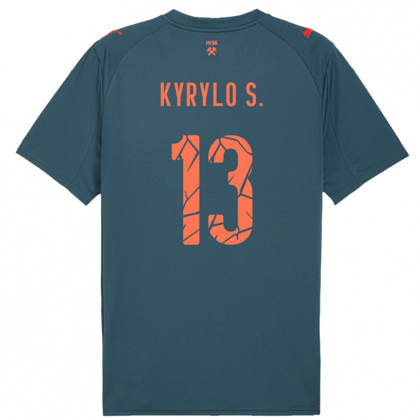 Danxen Mulher Camisola Kyrylo Savchenko #13 Marinho Vermelho Alternativa 2025/26 Camisa Brasil