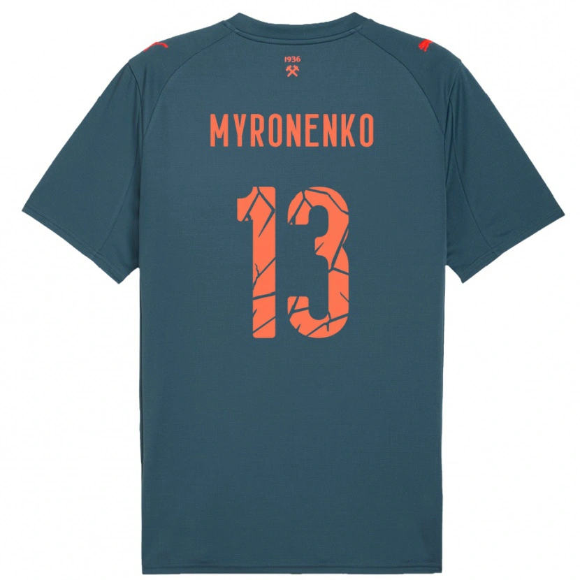 Danxen Mulher Camisola Viktoriia Myronenko #13 Marinho Vermelho Alternativa 2025/26 Camisa Brasil