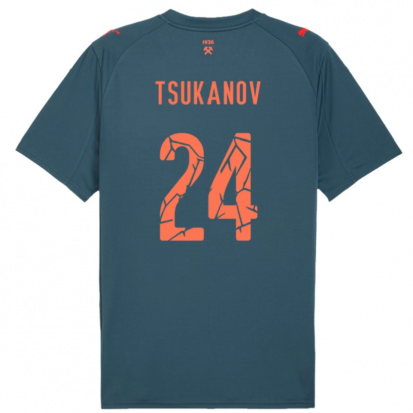 Danxen Mulher Camisola Viktor Tsukanov #24 Marinho Vermelho Alternativa 2025/26 Camisa Brasil