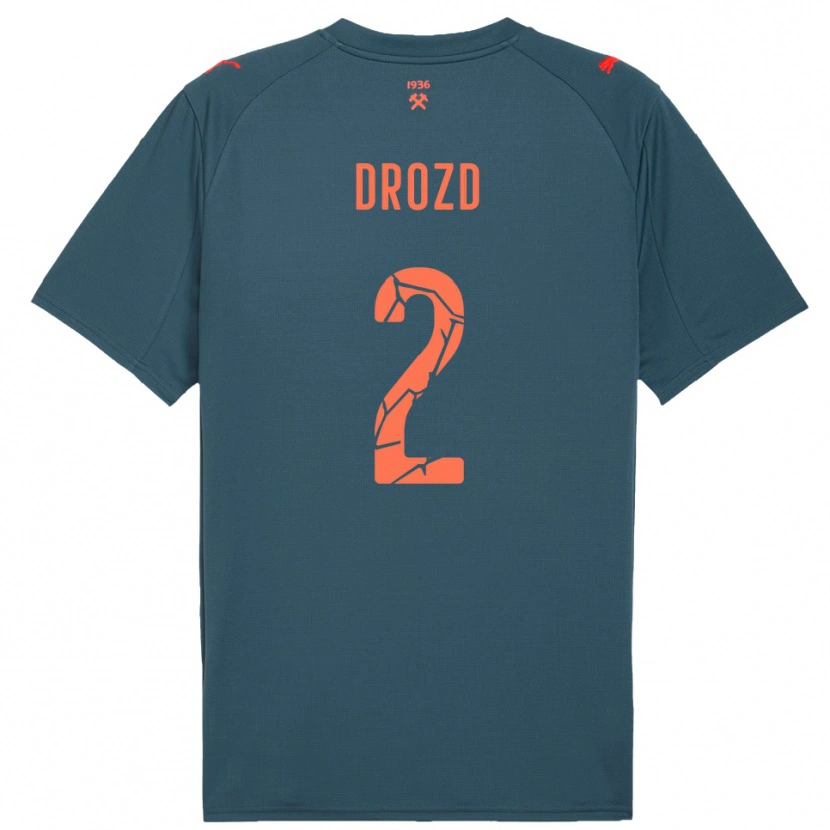 Danxen Mulher Camisola Anton Drozd #2 Marinho Vermelho Alternativa 2025/26 Camisa Brasil