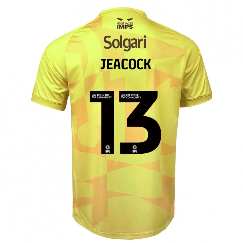 Danxen Criança Zach Jeacock #13 Preto Amarelo Camisola Guarda-Redes 2025/26 Camisa Brasil