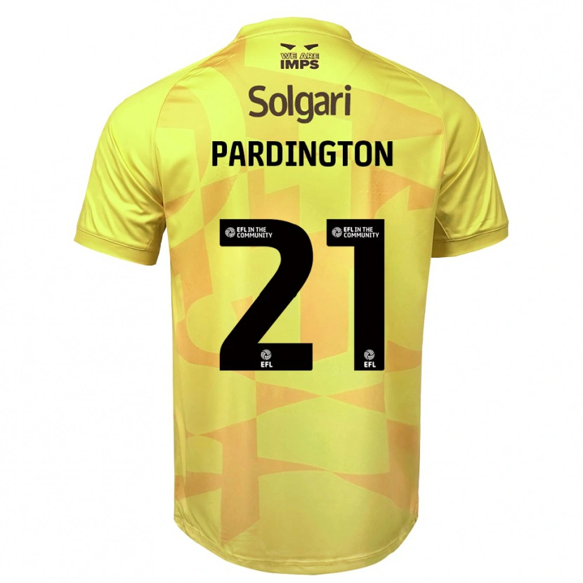 Danxen Criança Jamie Pardington #21 Preto Amarelo Camisola Guarda-Redes 2025/26 Camisa Brasil