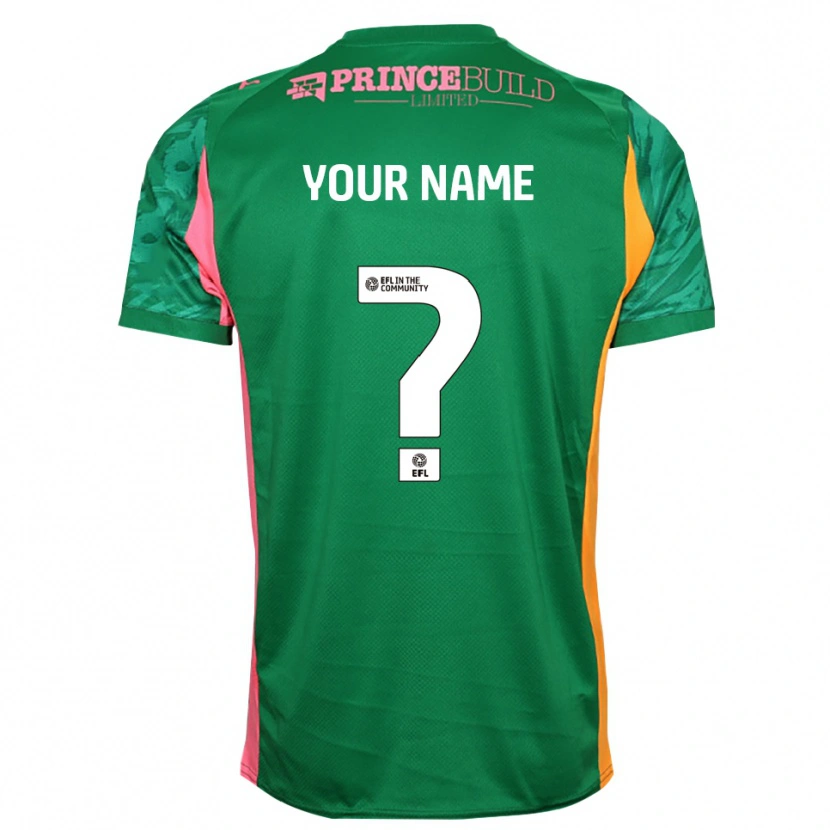 Danxen Criança Peterborough United Verde Rosa Camisola Guarda-Redes 2025/26 Camisa Brasil