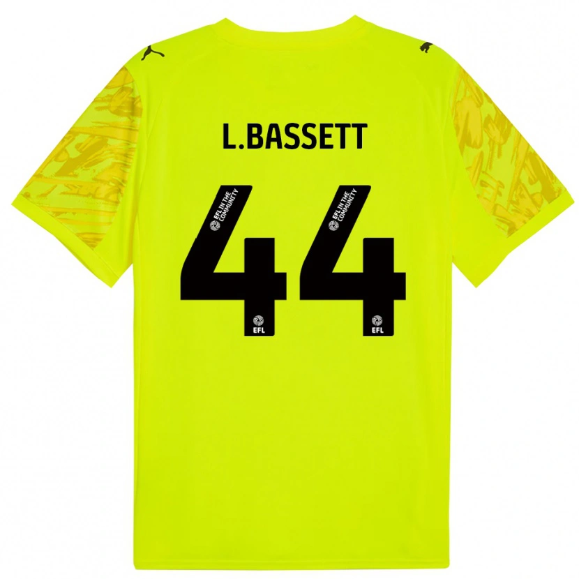 Danxen Criança Louis Bassett #44 Verde Fluorescente Preto Camisola Guarda-Redes 2025/26 Camisa Brasil