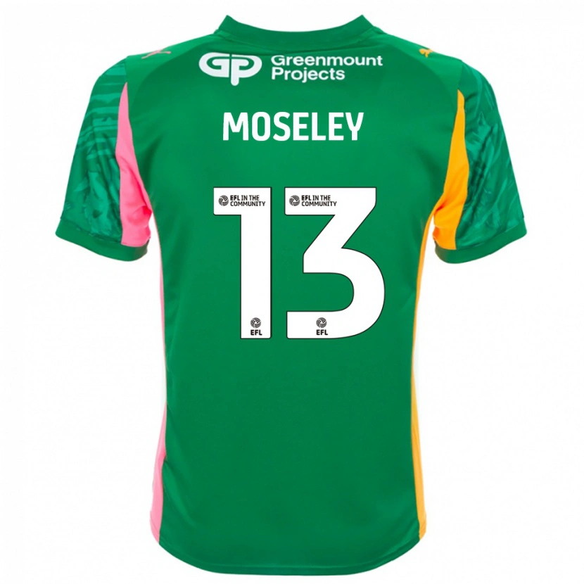Danxen Criança Faye Moseley #13 Laranja Verde Rosa Camisola Guarda-Redes 2025/26 Camisa Brasil