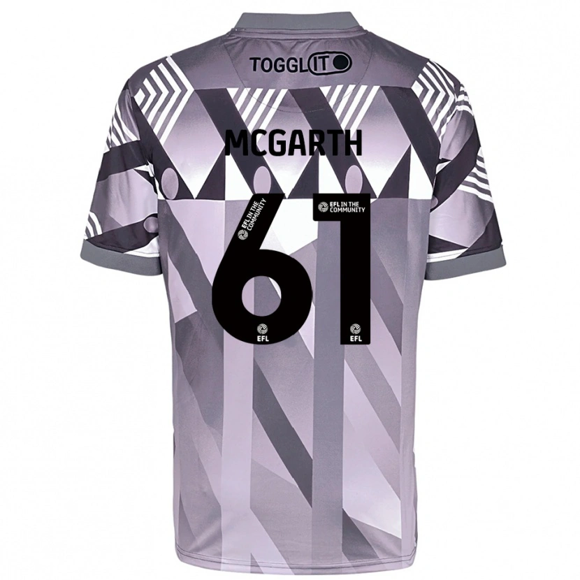 Danxen Criança Ethan McGarth #61 Cinza Claro Camisola Guarda-Redes 2025/26 Camisa Brasil