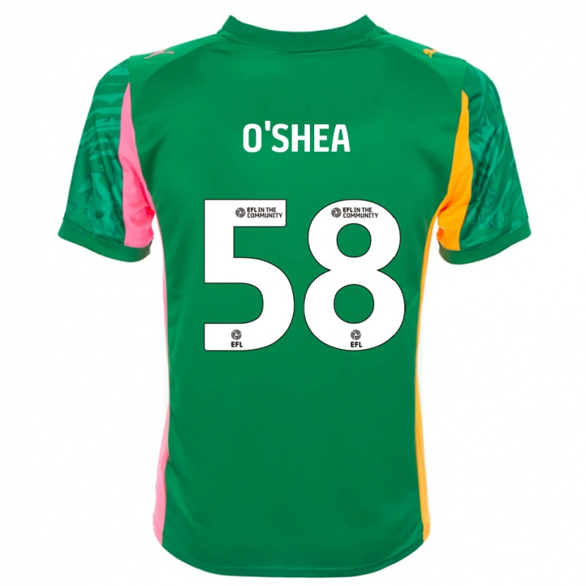 Danxen Criança Cian O'Shea #58 Branco Verde Rosa Camisola Guarda-Redes 2025/26 Camisa Brasil