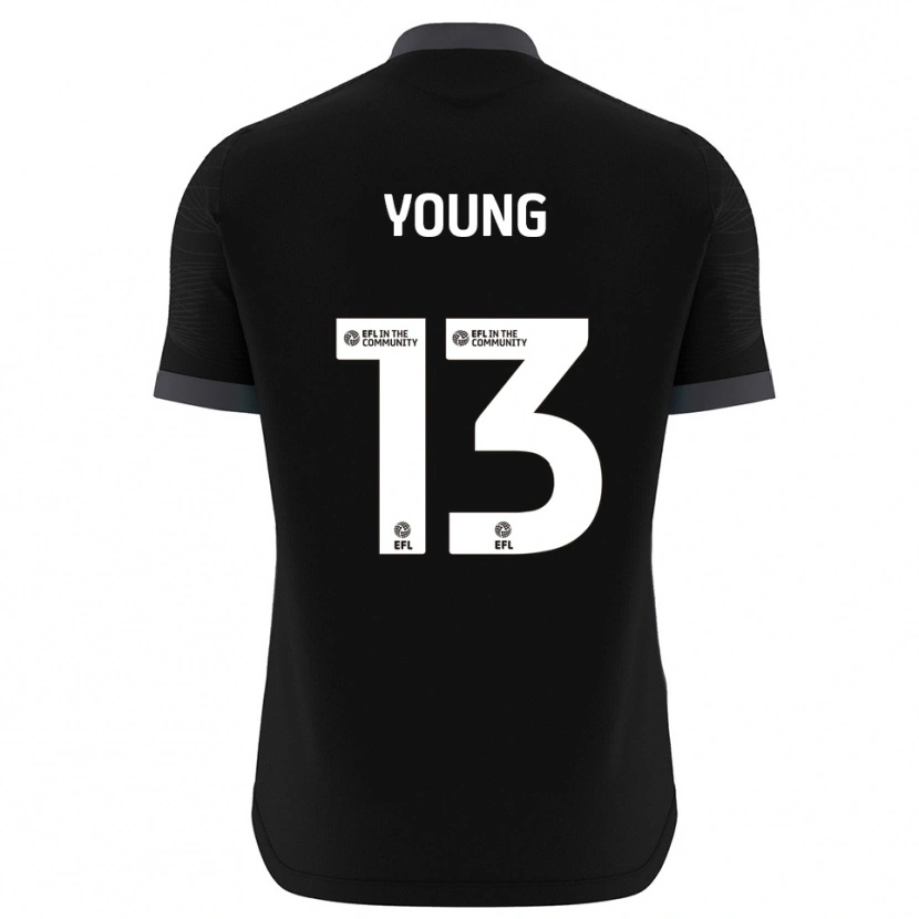 Danxen Criança Brad Young #13 Preto Branco Camisola Guarda-Redes 2025/26 Camisa Brasil