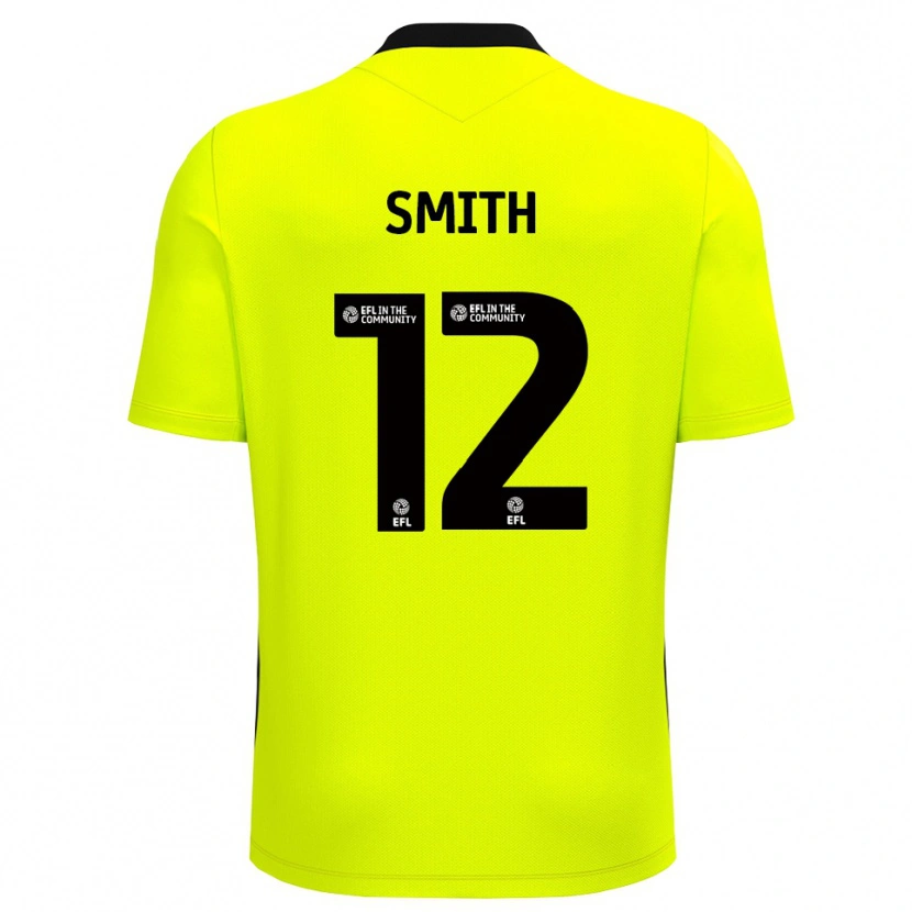 Danxen Criança Tom Smith #12 Preto Amarelo Camisola Guarda-Redes 2025/26 Camisa Brasil