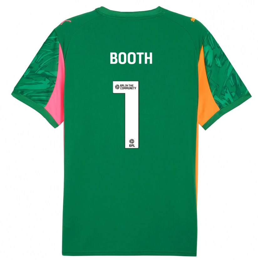 Danxen Criança Tom Booth #1 Laranja Verde Rosa Camisola Guarda-Redes 2025/26 Camisa Brasil