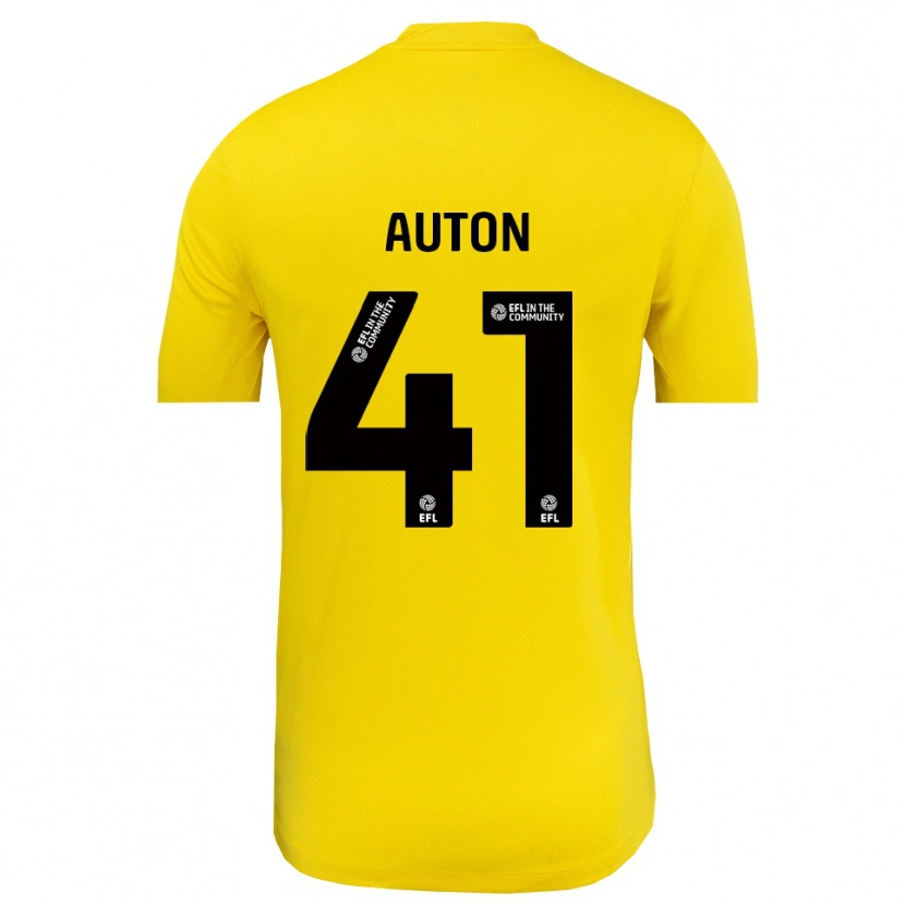 Danxen Criança Sebastian Auton #41 Preto Amarelo Camisola Guarda-Redes 2025/26 Camisa Brasil